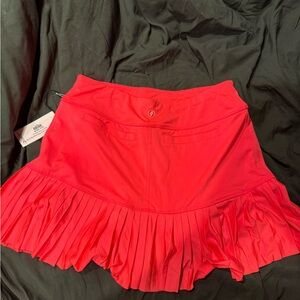 Vibrant Pink Pleated Women's Golf Skirt